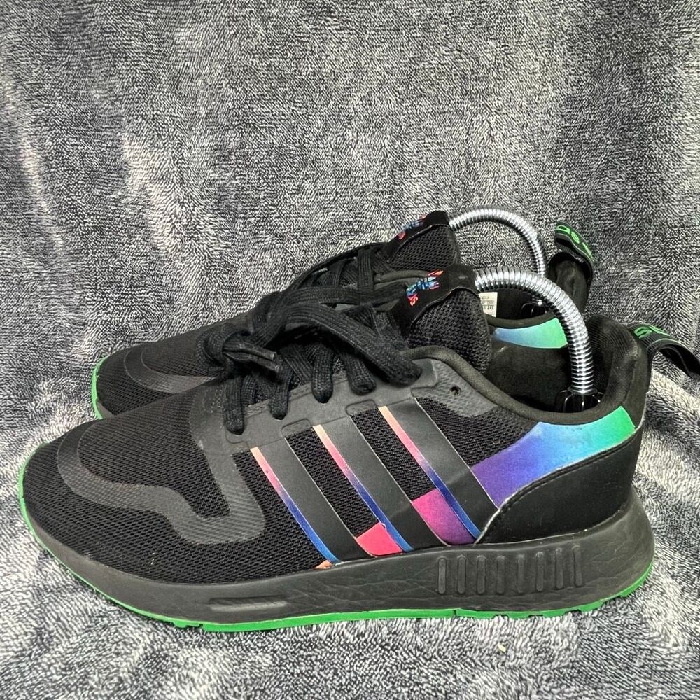 Adidas Originals Multix Monochrome Black Green Multi Color Men Size 7 - Picture 1 of 8